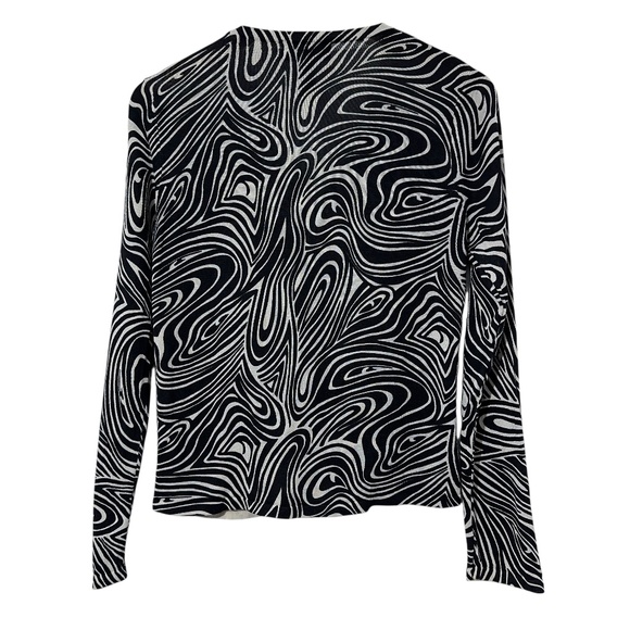 August Silk Petites Silk Cardigan Sweater Size PM Button Front - Picture 2 of 4